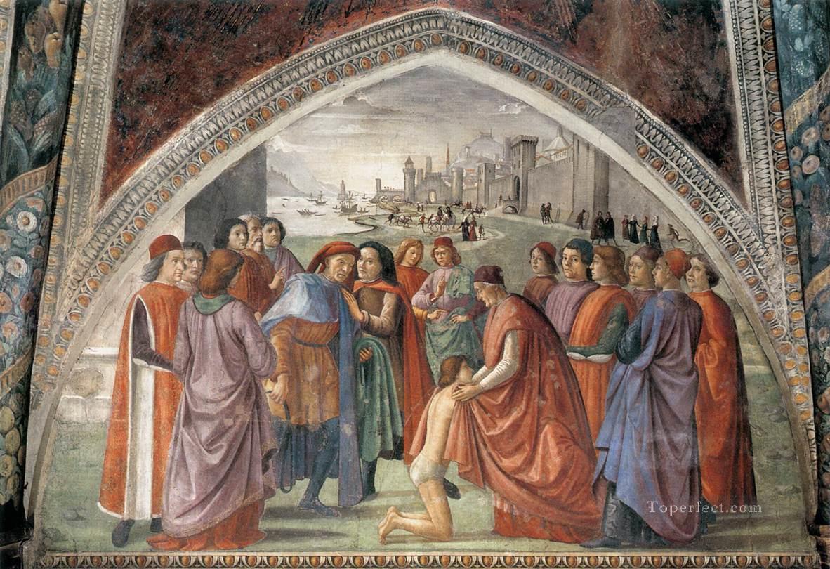 Renunciation Of Worldy Goods Renaissance Florence Domenico Ghirlandaio Oil Paintings